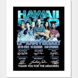 Hawaii Five O 12nd Years 2010 2022 Signatures Posters and Art